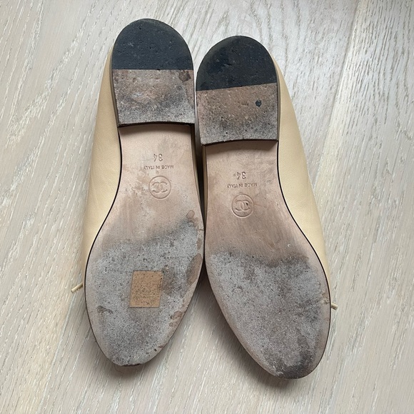 Authentic Chanel Ballet Flat Size 34 or 4 US - Picture 4 of 4